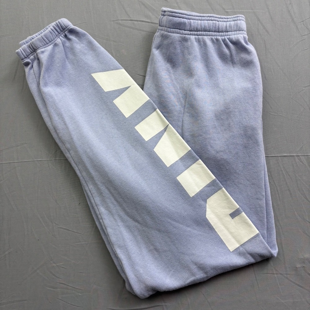 Victoria's Secret PINK Joggers Periwinkle‎ Blue Logo Sweatpants XS Comfy Casual